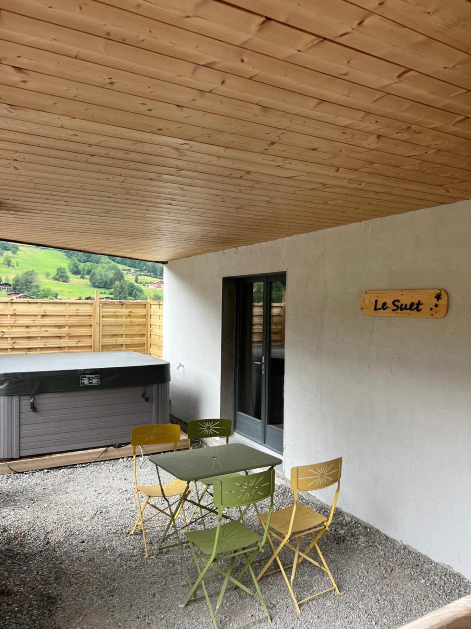 Neuf Chalet 4P Le Suet Jacuzzi Privatif Entremont Extérieur photo